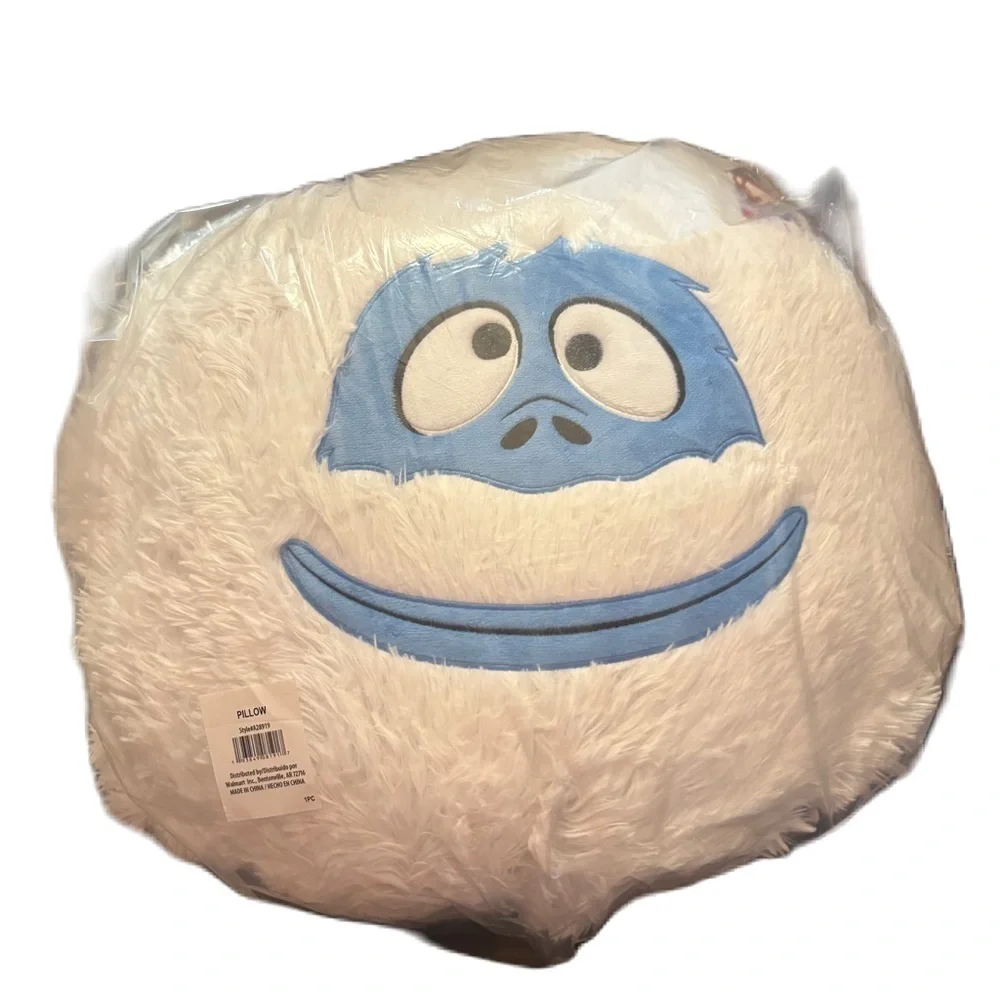 Rudolph Red Nosed Reindeer Bumble Plush Throw Pillow Large NEW Christmas Fuzzy